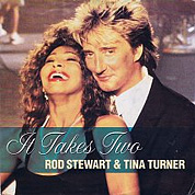 It Takes Two /Rod Stewart & Tina Turner/ Hot Legs (Rod Stewart Live),  
Warner Bros. ROD 1, 12 Nov 1990, 7″45 RPM.