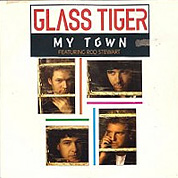 My Town (Glass Tiger & Rod Stewart) / The Tragedy Of Love, EMI EM 212, Oct 1991, 7″45 RPM.