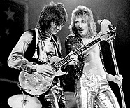 The Faces, Ronnie Wood, Rod Stewart. Wembley Arena, London, October 29th, 1972.