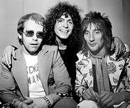 Elton John, Marc Bolan & Rod Stewart.