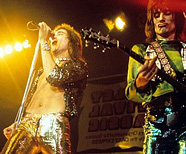 Rod Stewart and Ronnie Wood - The Faces BEVERLY HILLS, LOS ANGELES, MARCH, 1976.