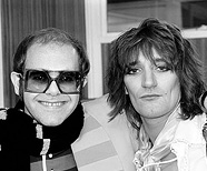 Rod Stewart and Elton John, December 1976.