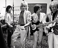 Rod Stewart with group in 1979. Foto Lynn Goldsmith.